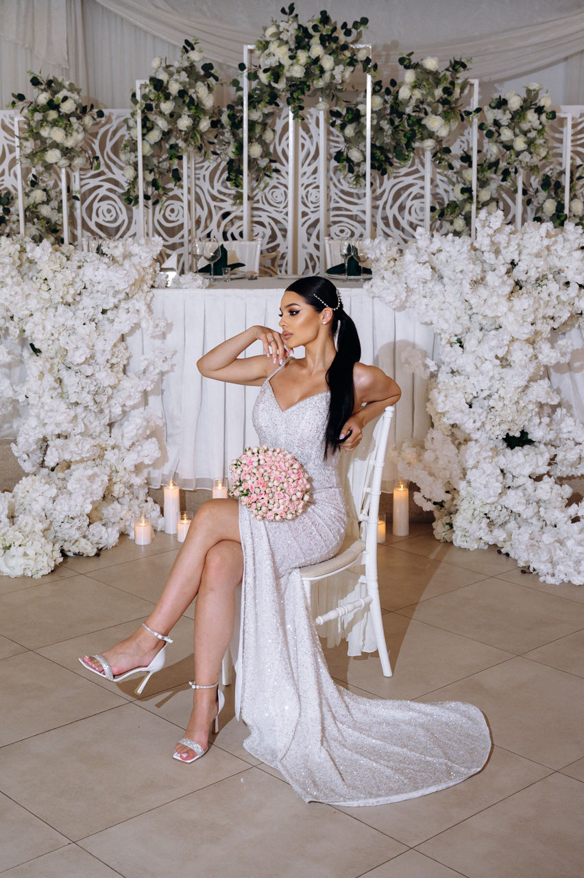 Rochie de mireasă PrivatoDress – mărimea S-M – potrivită și pentru gravide foto 1