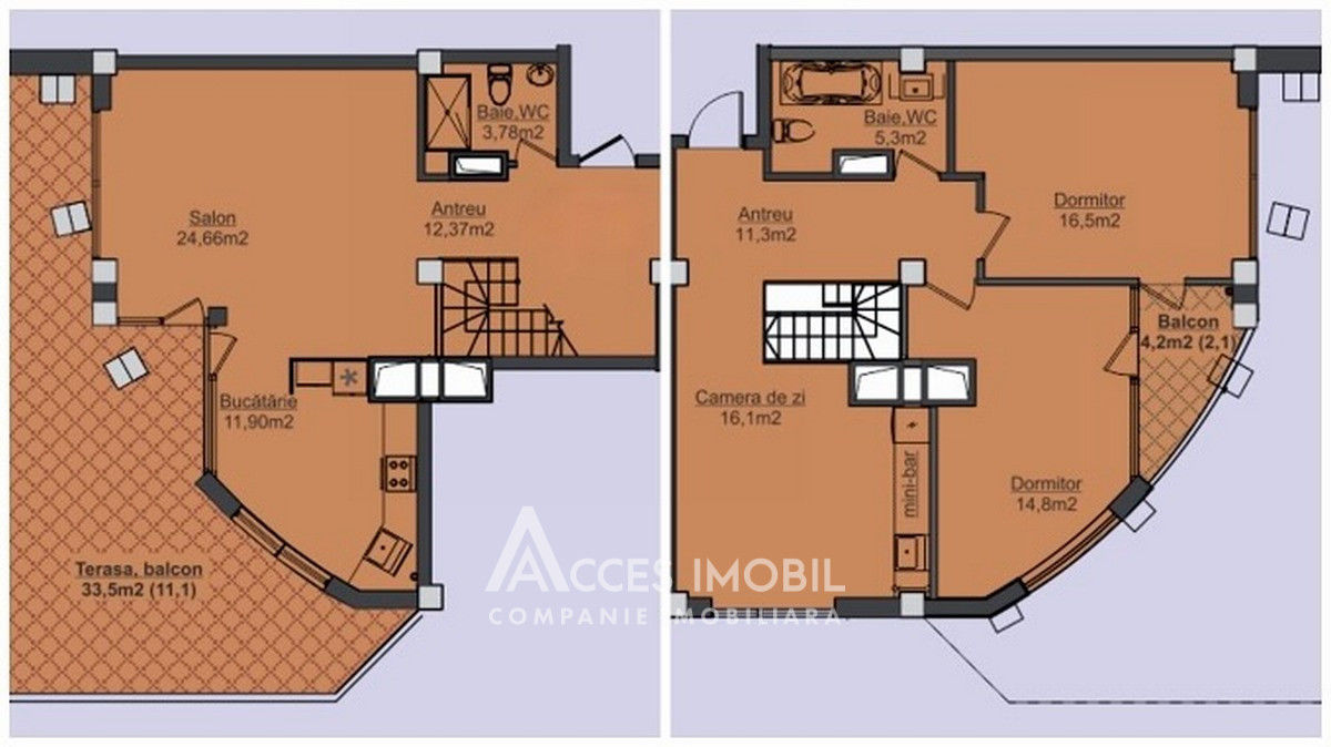 Apartament cu 3 camere, 137 m², Centru, Chișinău foto 16
