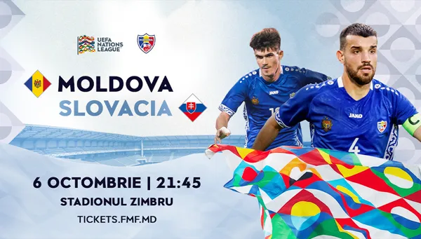 LIGA NAȚIUNILOR: MOLDOVA - SLOVACIA
