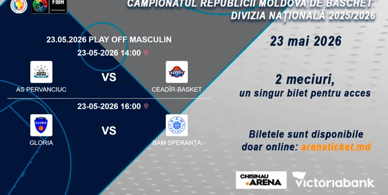 Baschet: Divizia Națională 2025/2026 – 23 mai