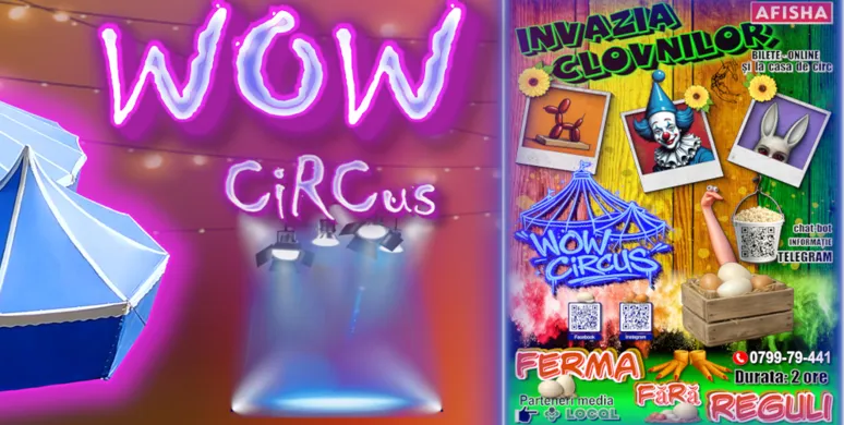 Circus WOW. Новая программа «Ферма без правил» г. Дрокия