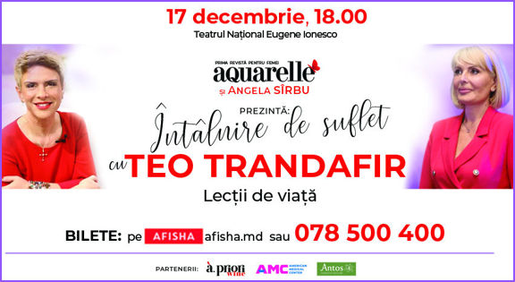 Teo Trandafir va avea o întâlnire cu fanii săi la Chișinău