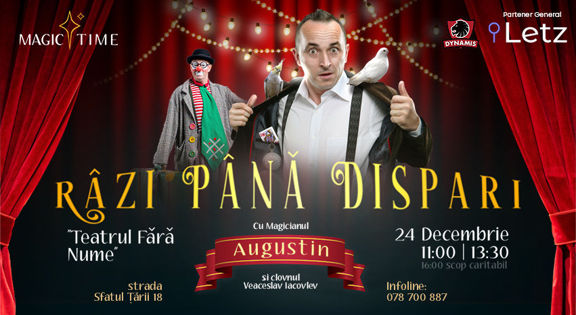 Spectacolul Râzi până Dispari aduce magia copilăriei în prag de Crăciun