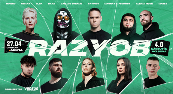 RAZYOB 4.0: O Seară Epică de Muzică Moldovenească la Arena Chișinău