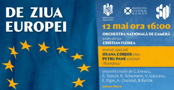 Sala cu orgă va găzdui joi un concert dedicat Zilei Europei