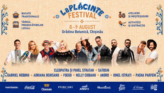 Festivalul „La Plăcinte” revine pe 8 și 9 august în Chișinău