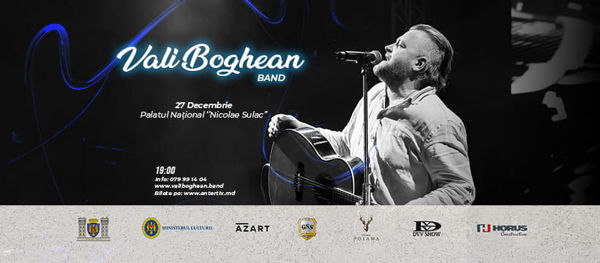 Vali Boghean Band revine cu un nou concert în capitală
