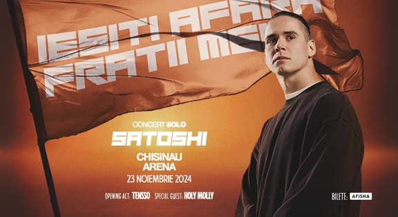 Concert Solo Satoshi: Ieșiți Afară, Frații Mei! la Chișinău Arena
