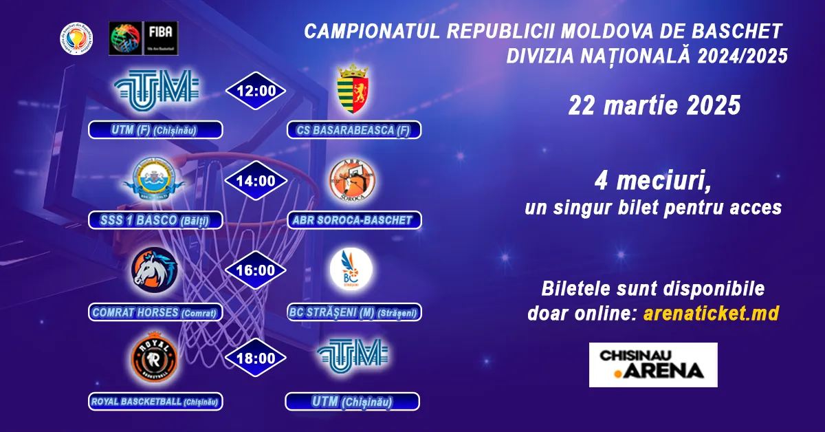 Baschet: Divizia Națională 2024/2025 – 22 martie