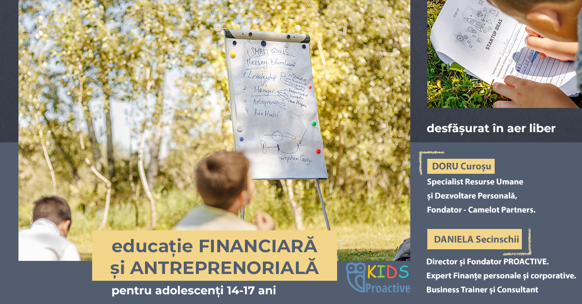 Educație Financiară și Antreprenoriat pentru Copii - curs interactiv