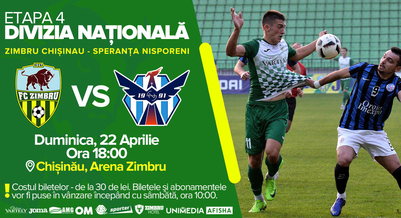 Zimbru Chișinău - Speranța Nisporeni
