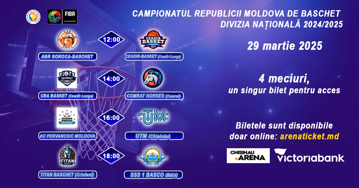 Baschet: Divizia Națională 2024/2025 – 29 martie