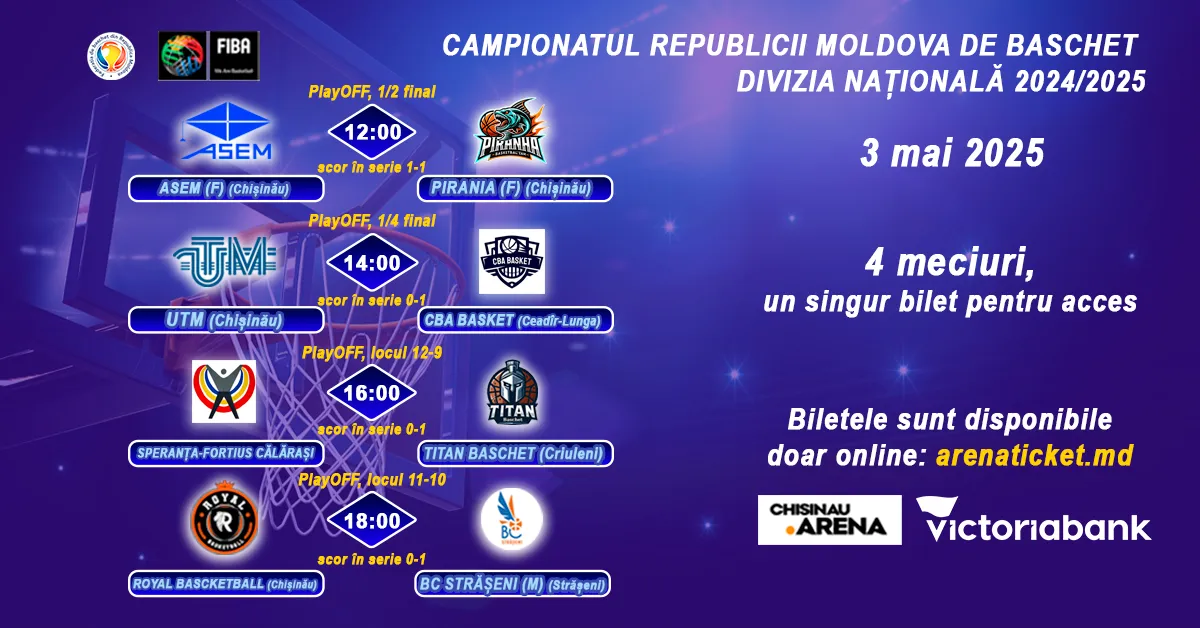 Baschet: Divizia Națională 2024/2025 – 3 mai