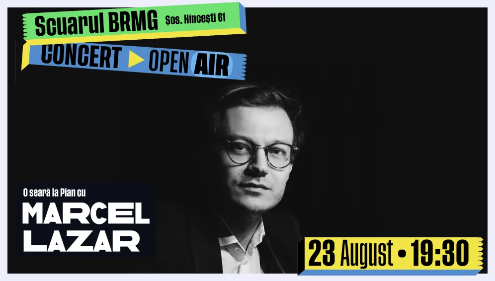 Concert de pian open air cu Marcel Lazăr