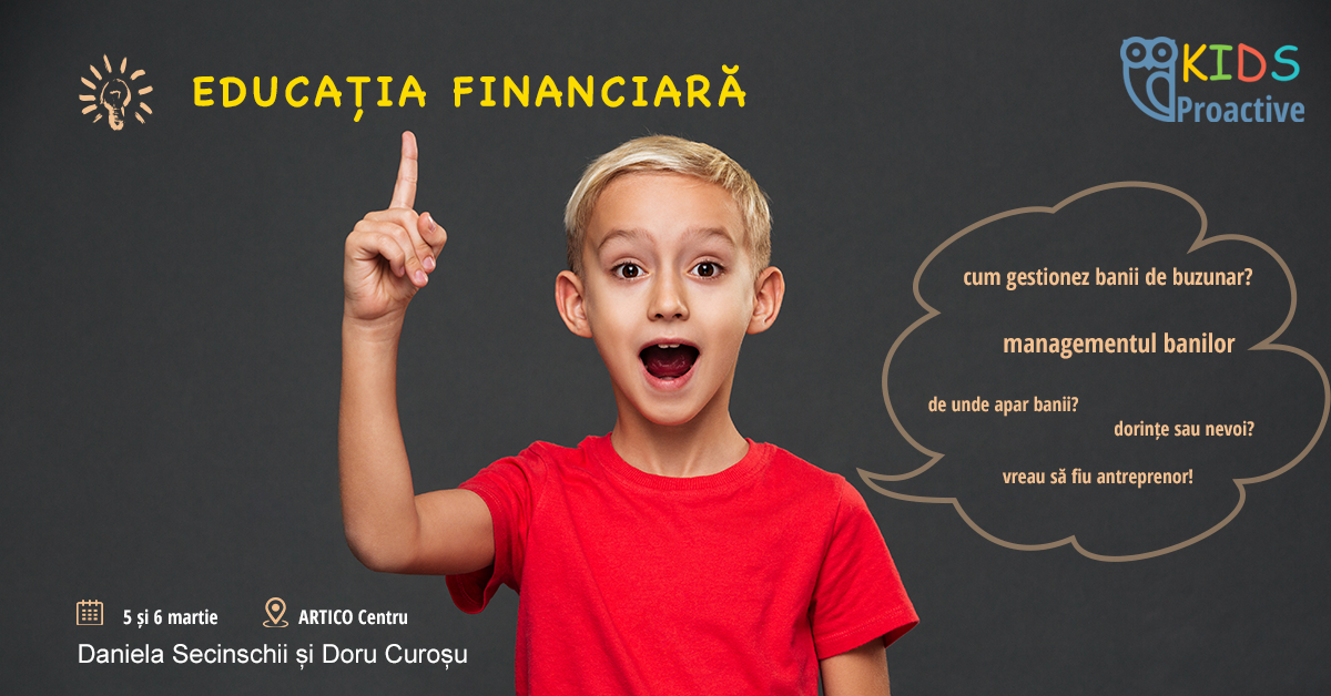 Educație financiară pentru copii - curs interactiv