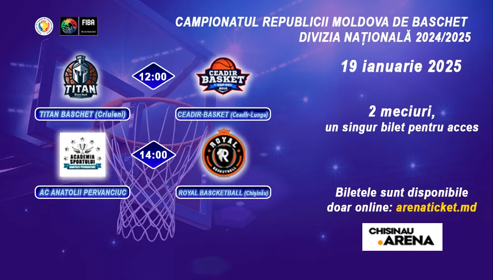 Baschet: Divizia Națională 2024/2025 – 19 ianuarie