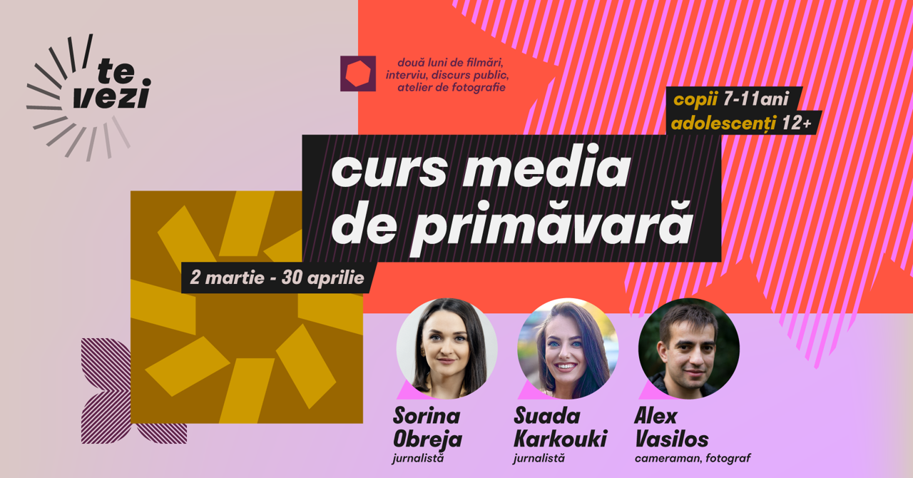 Curs Media de Primăvară pentru copii și tineri! 7+ și 12+