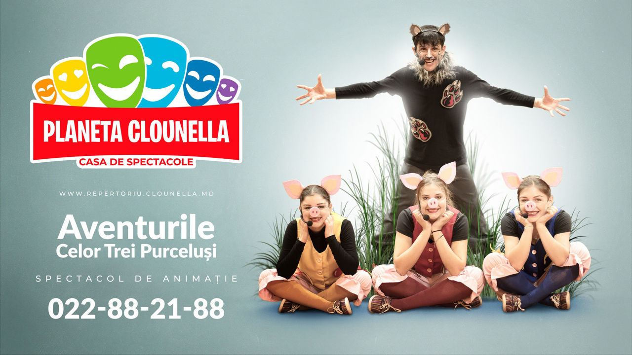 Aventurile celor Trei Purceluși - Spectacol Interactiv de Animatie pentru copii - 1