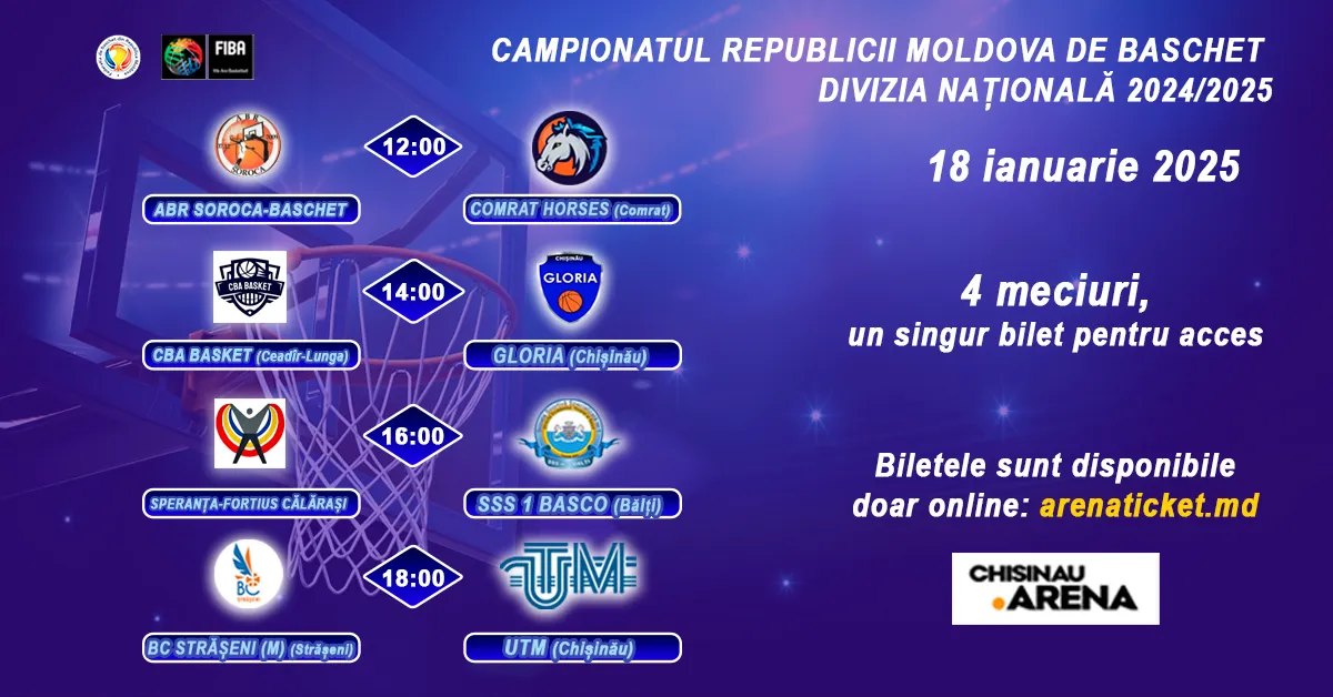 Baschet: Divizia Națională 2024/2025 – 18 ianuarie