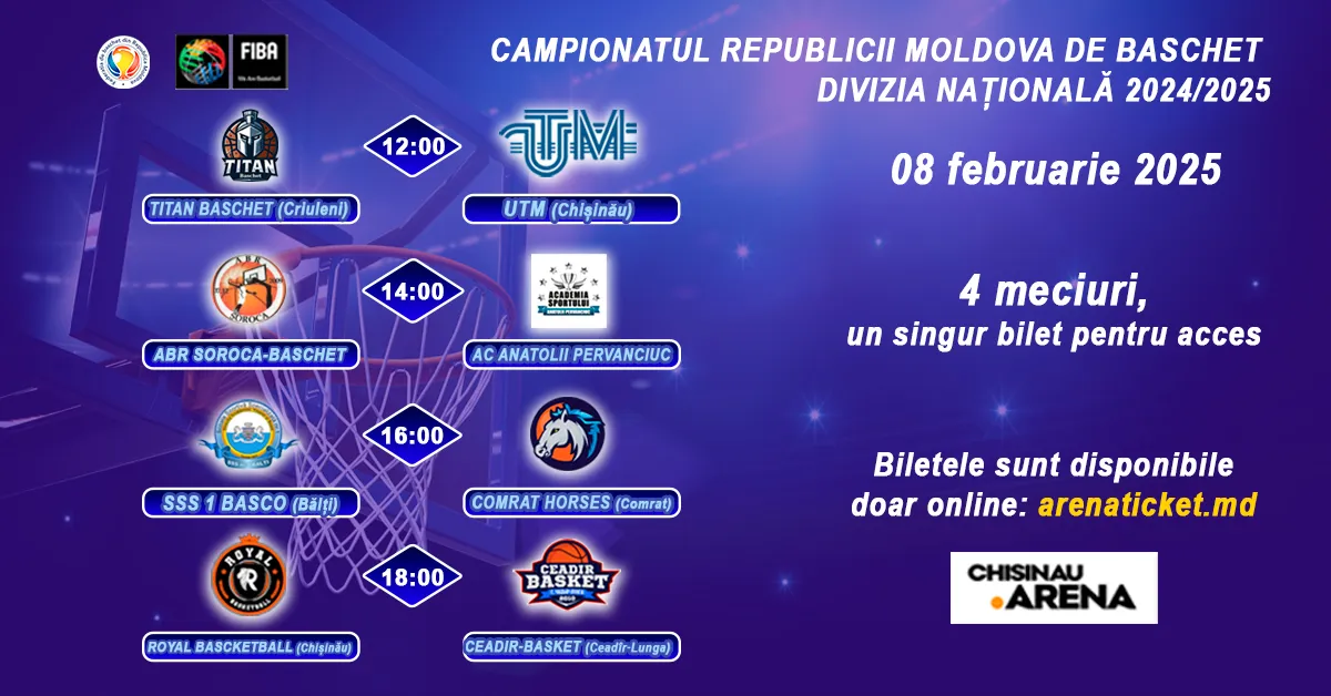 Baschet: Divizia Națională 2024/2025 – 8 februarie