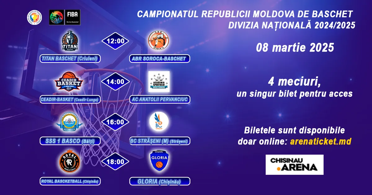 Baschet: Divizia Națională 2024/2025 – 8 martie