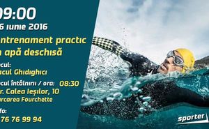 Duminică va avea loc un antrenament de înot la Ghidighici