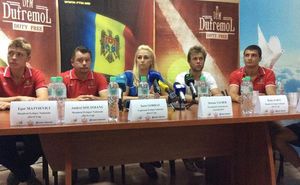 Пресс-конференция Федерации тенниса РМ с участием Марины Таубер, Раду Албота и сборной Davis Cup