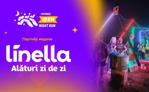 Linella – партнёр медали Chisinau 10 km Night Run 2026