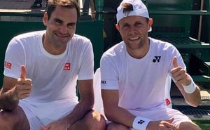 Tenismenul Radu Albot s-a antrenat timp de o oră cu Roger Federer
