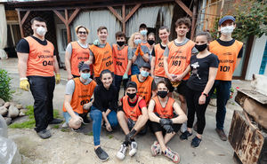 Sporter volunteers helped a family impacted by a fire
