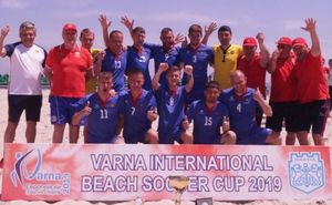 Naţionala de fotbal pe plajă a câştigat turneul de la Varna