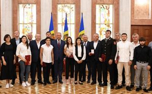 Sportivii medaliați la Minsk au fost premiați de președintele Igor Dodon