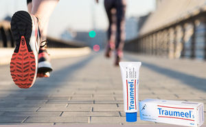 Traumeel S remedy for injuries and sprains in the runner's first aid kit