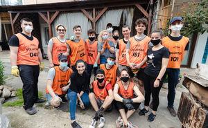 Voluntarii Sporter au ajutat o familie afectată de incendiu