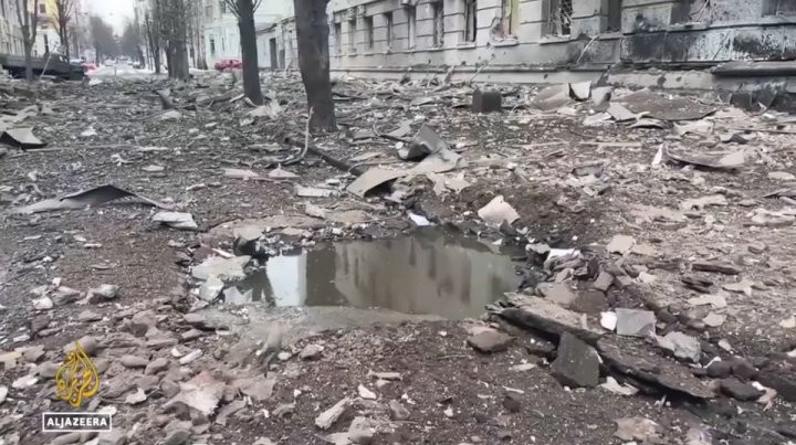 Orașul Harkov, distrus: A fost transformat într-un morman de moloz