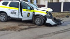 O mașină a Poliției, implicată în accident: Un om al legii a fost rănit