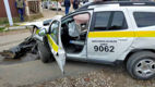 O mașină a Poliției, implicată în accident: Un om al legii a fost rănit