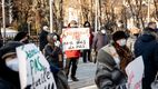Flashmob cu facturi la Președinție. Partidul Șor critică scumpirile la gaz