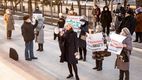 Flashmob cu facturi la Președinție. Partidul Șor critică scumpirile la gaz
