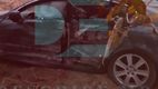 A ieșit la depășire neregulamentar și s-a oprit cu Lexus-ul într-un pom