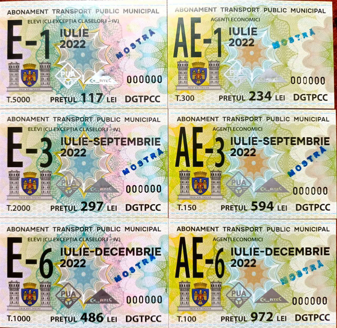 Unde și când vor putea fi cumpărate noile abonamente pentru călătoria cu transportul public
