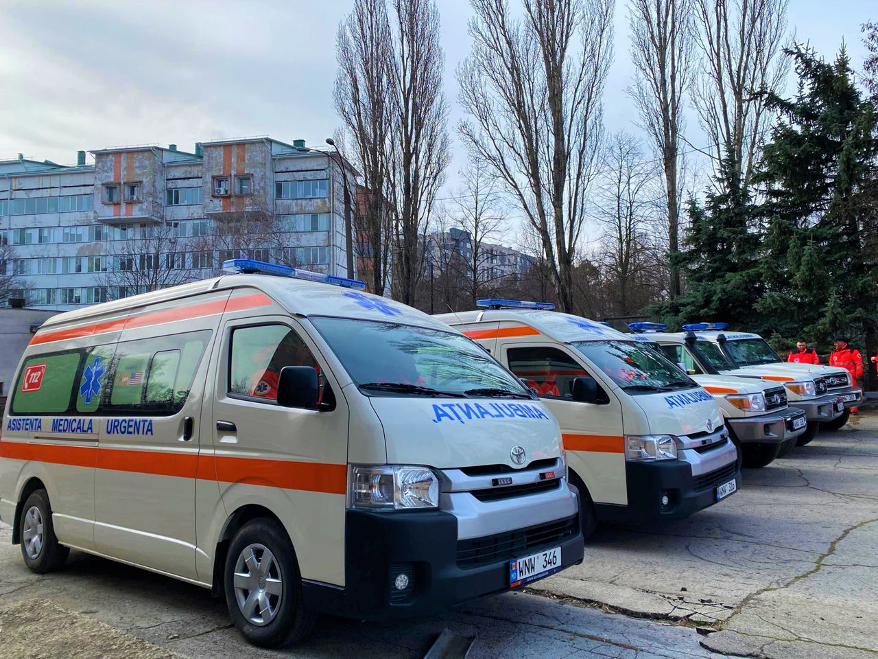 20 de ambulanțe noi, repartizate echipelor AMU din Republica Moldova