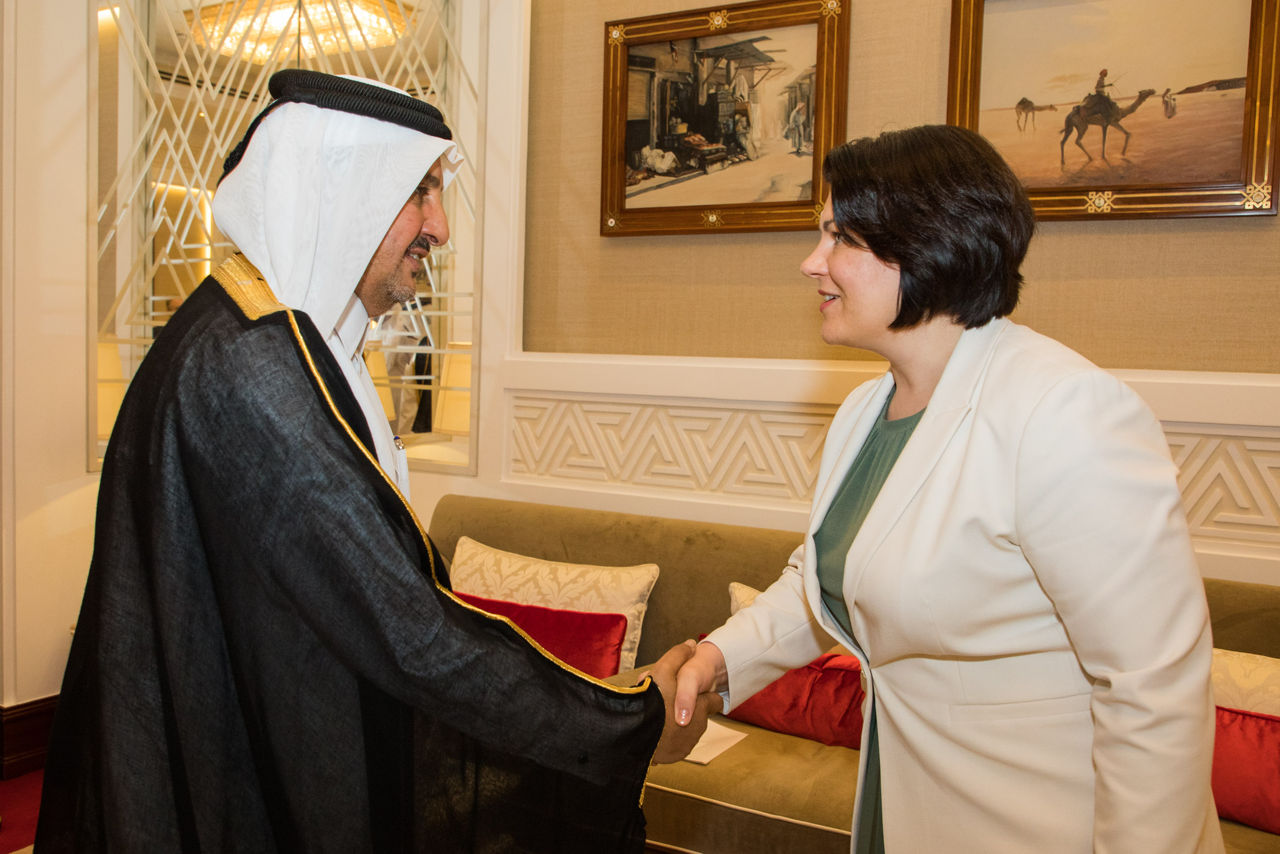 Prim-ministra Gavrilița a discutat cu oamenii de afaceri din Qatar
