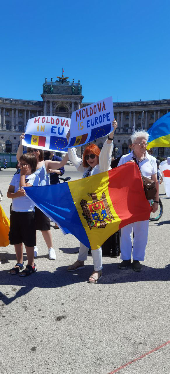 Marș de susținere a R. Moldova în obținerea statutului, la Viena
