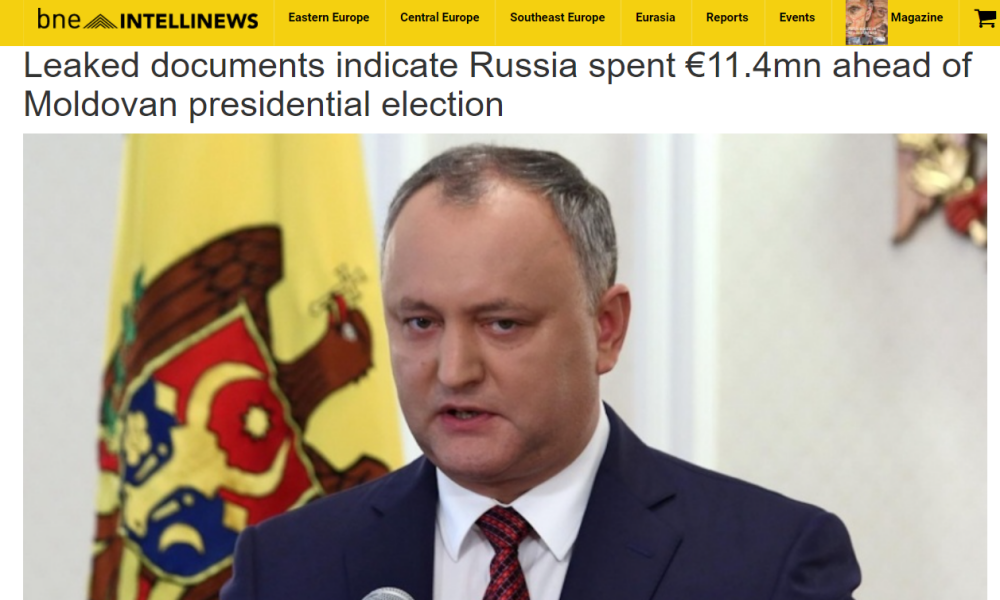 Știrea că Putin a investit în campania lui Dodon face înconjurul lumii