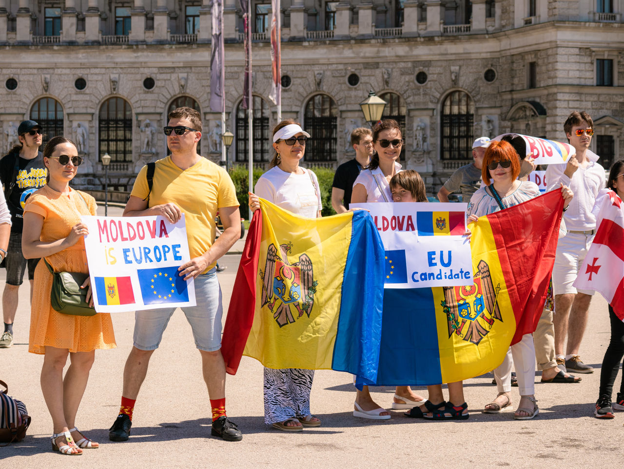 Marș de susținere a R. Moldova în obținerea statutului, la Viena