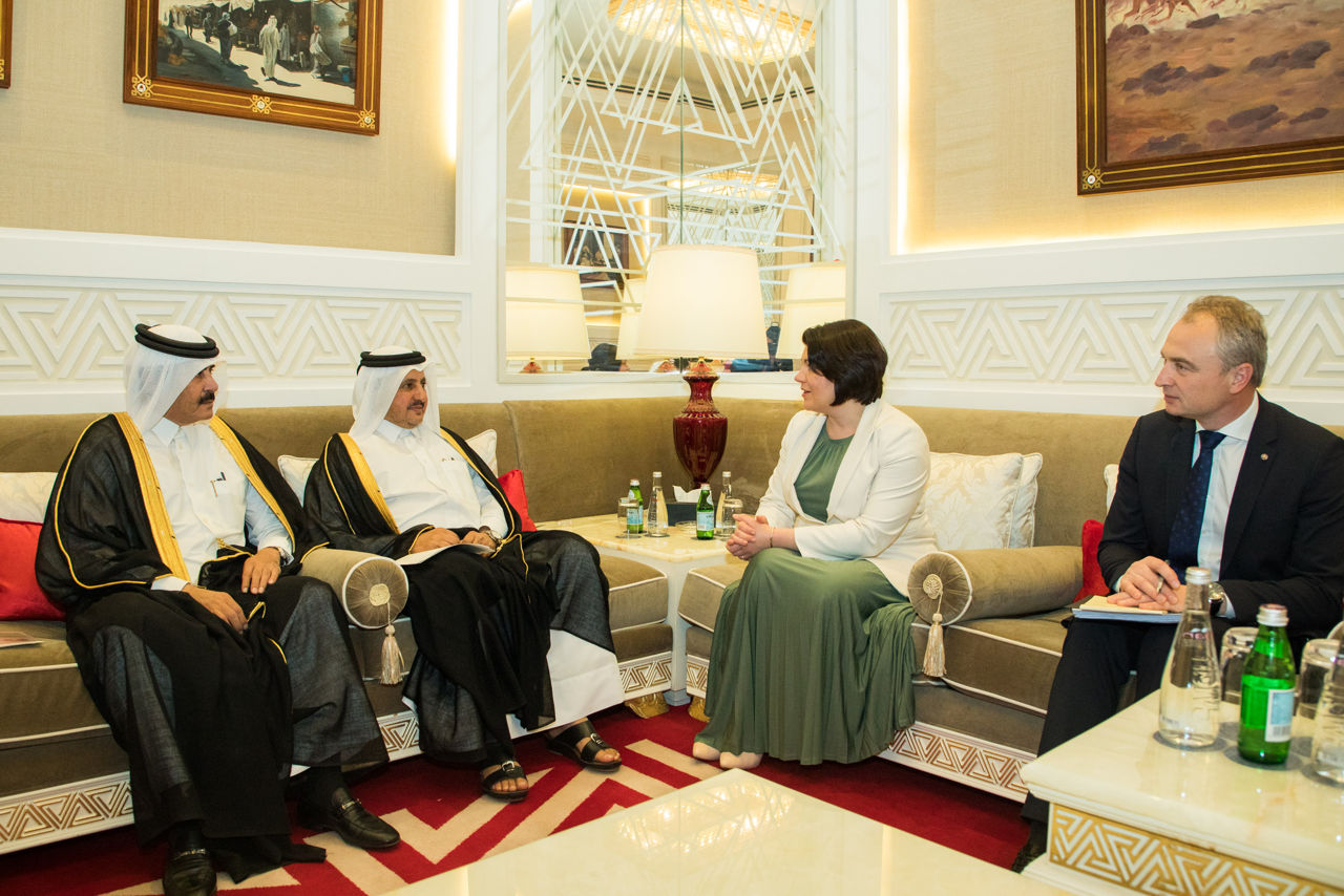 Prim-ministra Gavrilița a discutat cu oamenii de afaceri din Qatar