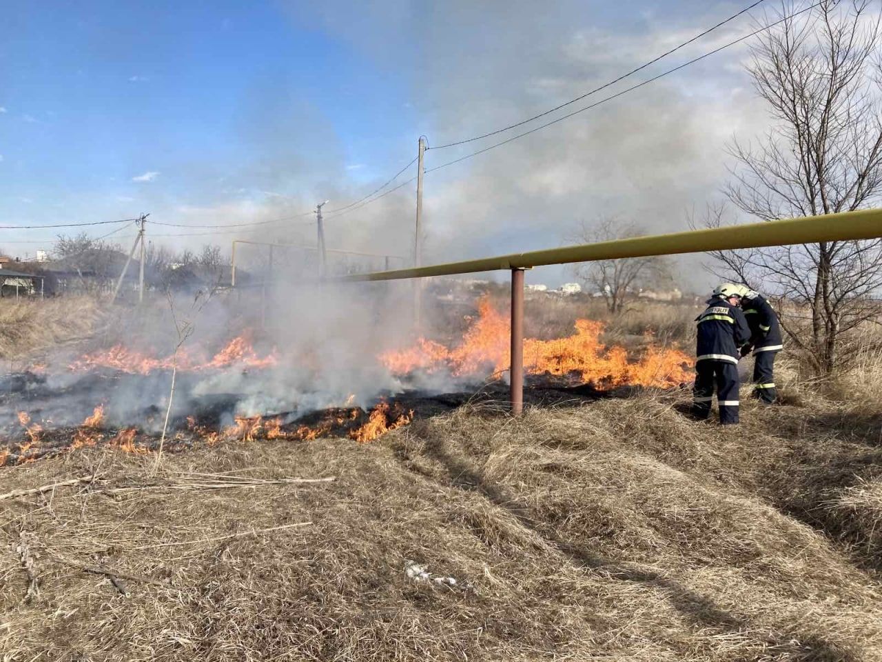 Incendii de vegetație în sudul și centrul țării: 55 de focare, lichidate