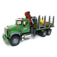 Camion Cherestea MACK cu macara portabilă și bușteni, cod 43252