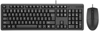 Set Tastatură + Mouse A4Tech KK-3330, Cu fir, Negru